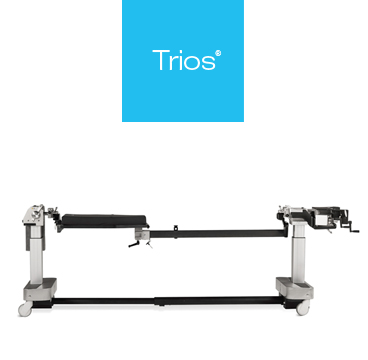 Trios surgical table recertification only available from Mizuho OSI