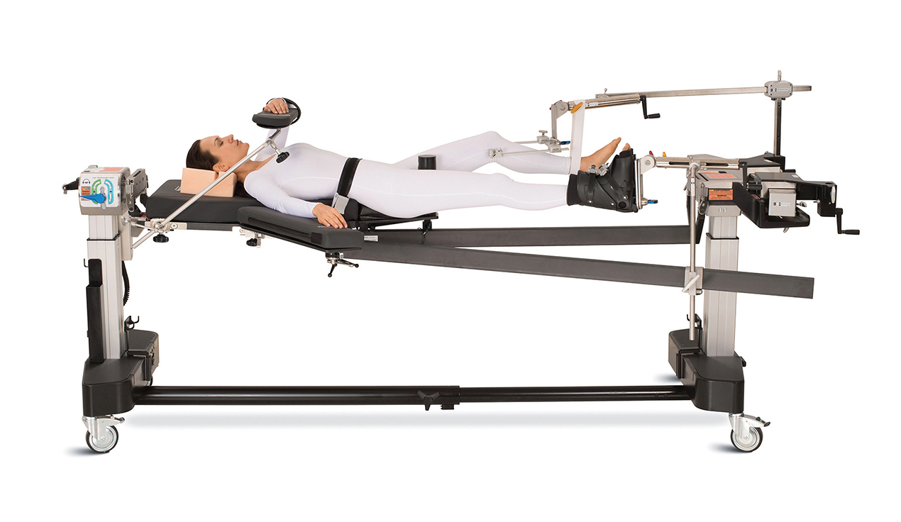 MTS Ortho IM Femur Nailing, Supine Bilateral Traction, Skeletal and